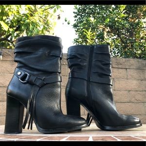 Guess Womens Tamsin Leather Ankle Fashion Boots